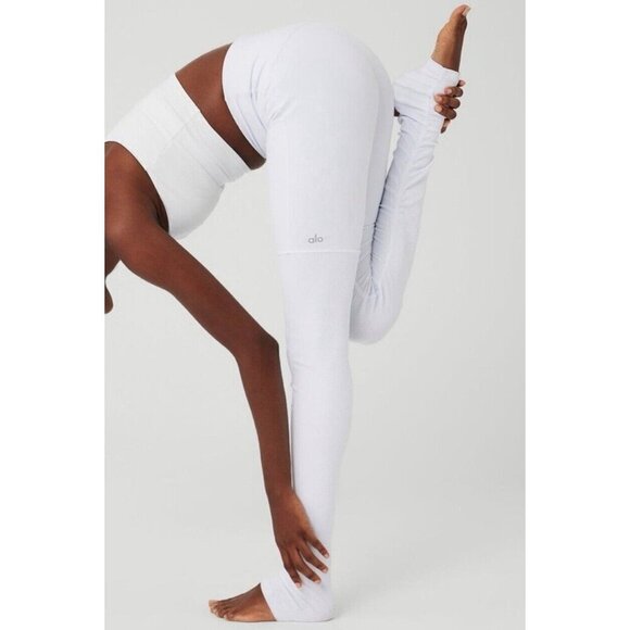 NEW! Alo Yoga Idol Ruched Legging Green SZ S - Picture 8 of 15